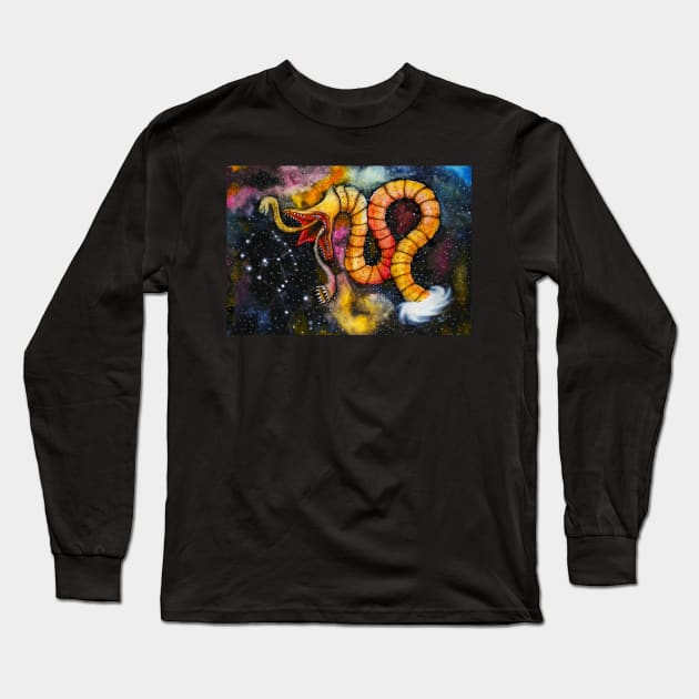 Orion and the Space Serpent Long Sleeve T-Shirt by littleluckylink